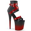Pleaser - FLAMINGO80015 Talons hauts - Chaussures de pole dance - Noir/Rouge Product image